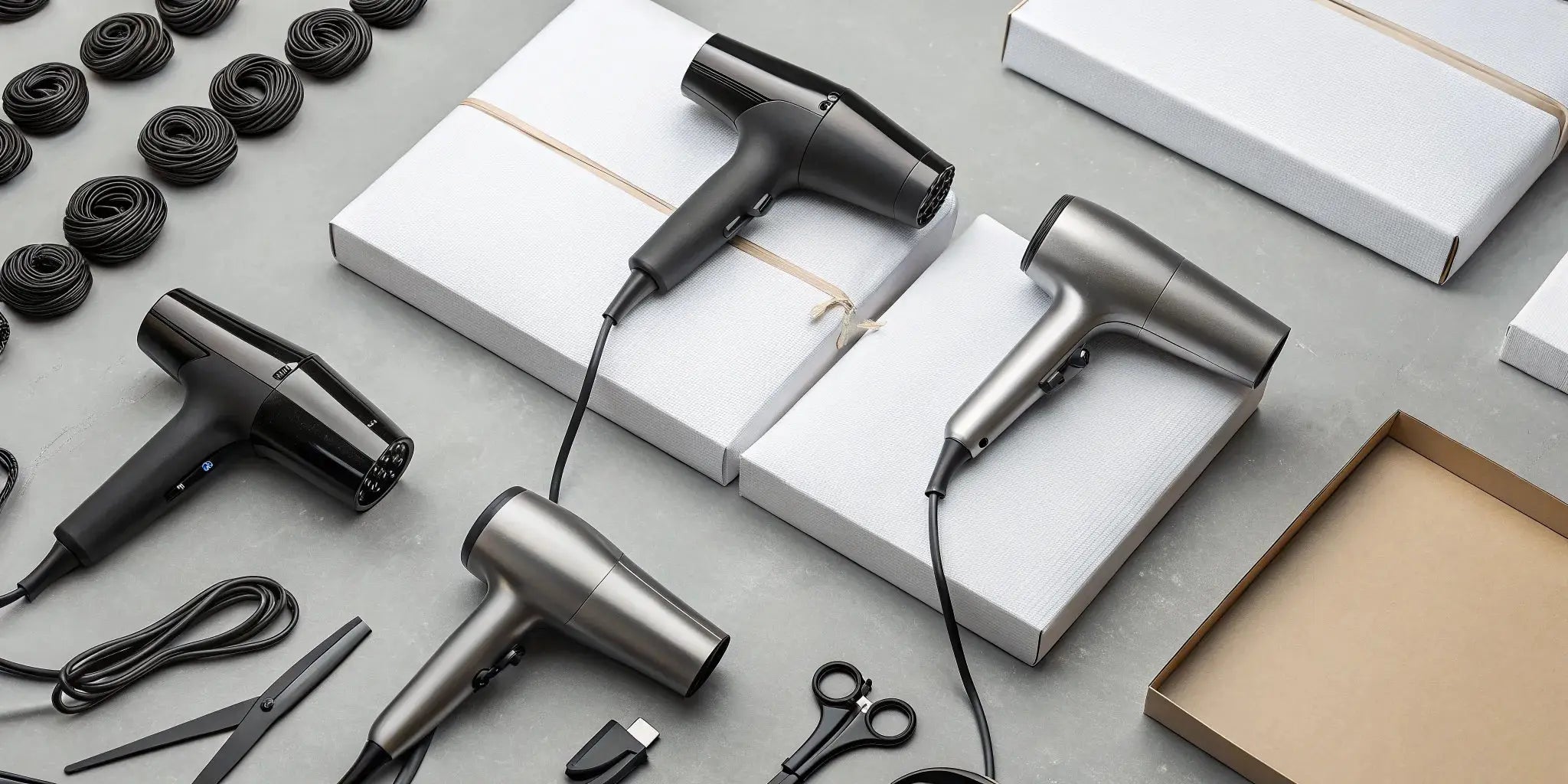 Professional barber hair dryers and accessories available to buy wholesale.