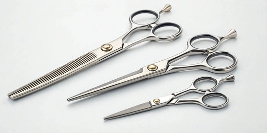 A selection of the top 10 hairdressing scissors for professional stylists.