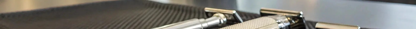 A barber's choice of professional foil shavers for a flawless finish.