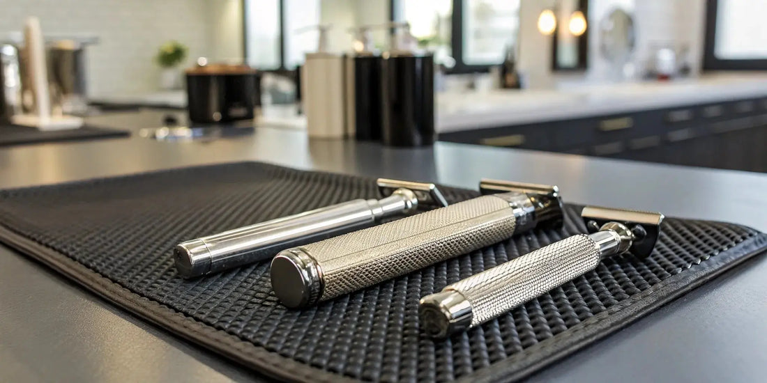 A barber's choice of professional foil shavers for a flawless finish.