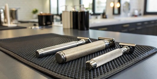 A barber's choice of professional foil shavers for a flawless finish.