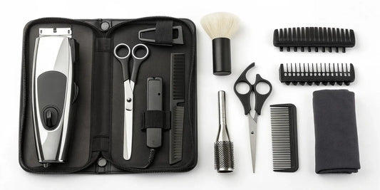 The Wahl Ultimate Barber Tool Kit with professional clippers, a trimmer, and essential barber accessories.