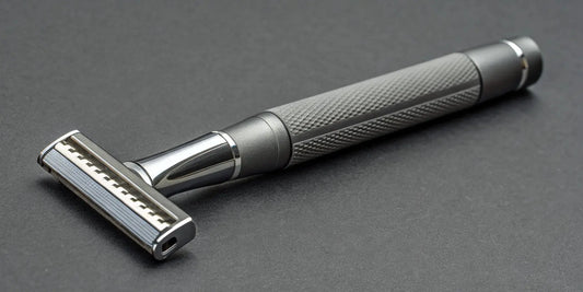 A metal t-blade outliner trimmer for sharp lines, fades, and hair designs.
