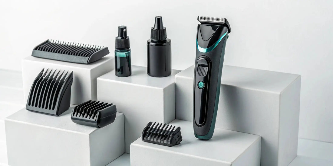 A complete set of StyleCraft clippers and trimmers with guards and accessories.