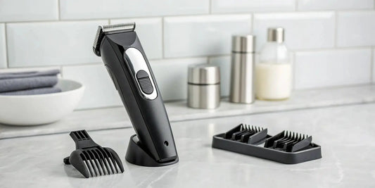 Wahl Arco cordless clippers with an adjustable 5-in-1 blade and guide combs.
