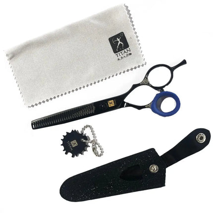 Elegant collection of premium hair cutting shears at BuyBarber.com, showcasing a diverse range of meticulously crafted, professional-grade tools, forged from superior Japanese steel for unparalleled precision and durability in hairstyling.