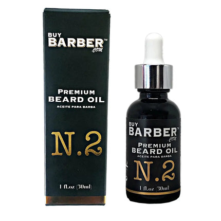 Professional barber beard care products on display at BuyBarber.com.