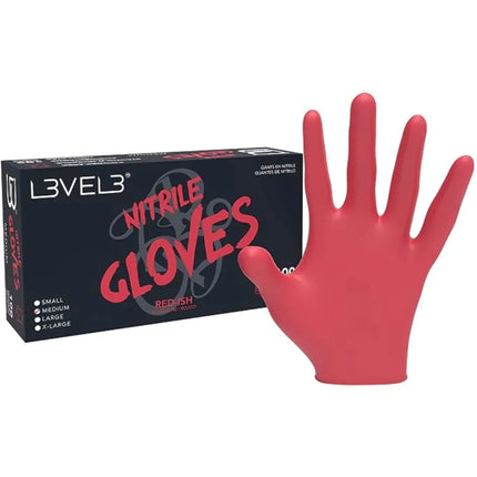 Professional barber wearing nitrile gloves for hygienic grooming services.