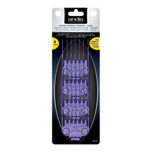 Andis 01415 Master Dual Magnet Large Comb Set - 4 Sizes, Purple - BUYBARBER.COM