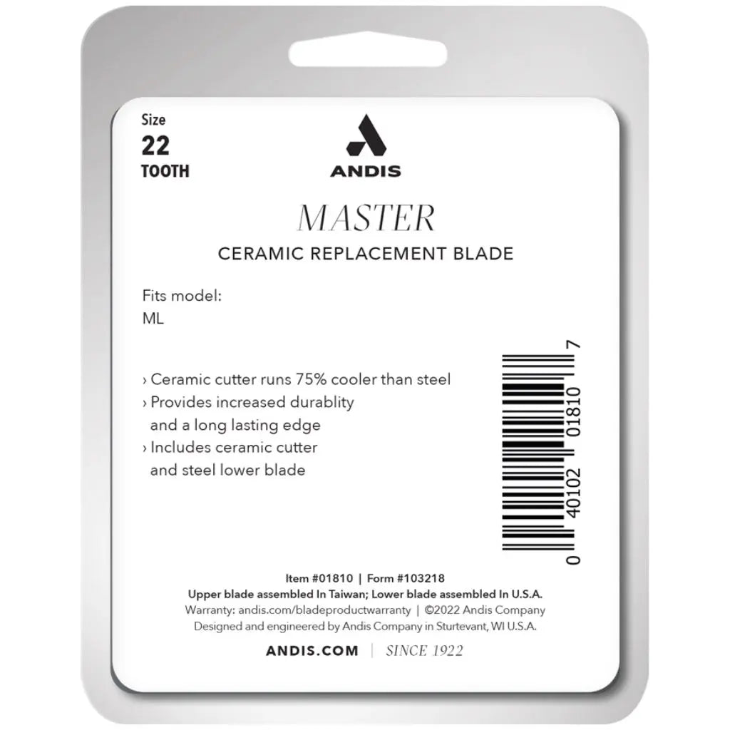 Master® Clipper Ceramic #22-Tooth Blade (000-1) - BUYBARBER.COM