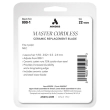 Andis Master Cordless Li Ceramic Replacement Blade - Adjusts from 000-1 - BUYBARBER.COM