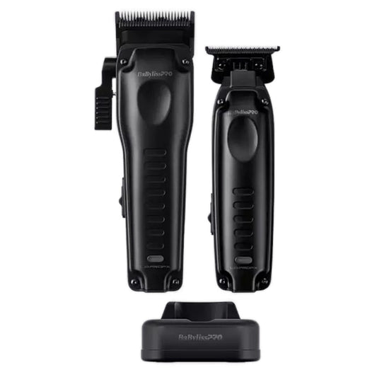“BaBylissPRO LO-PROFX Compact Set in Limited Edition Matte Black with USB-C stand”