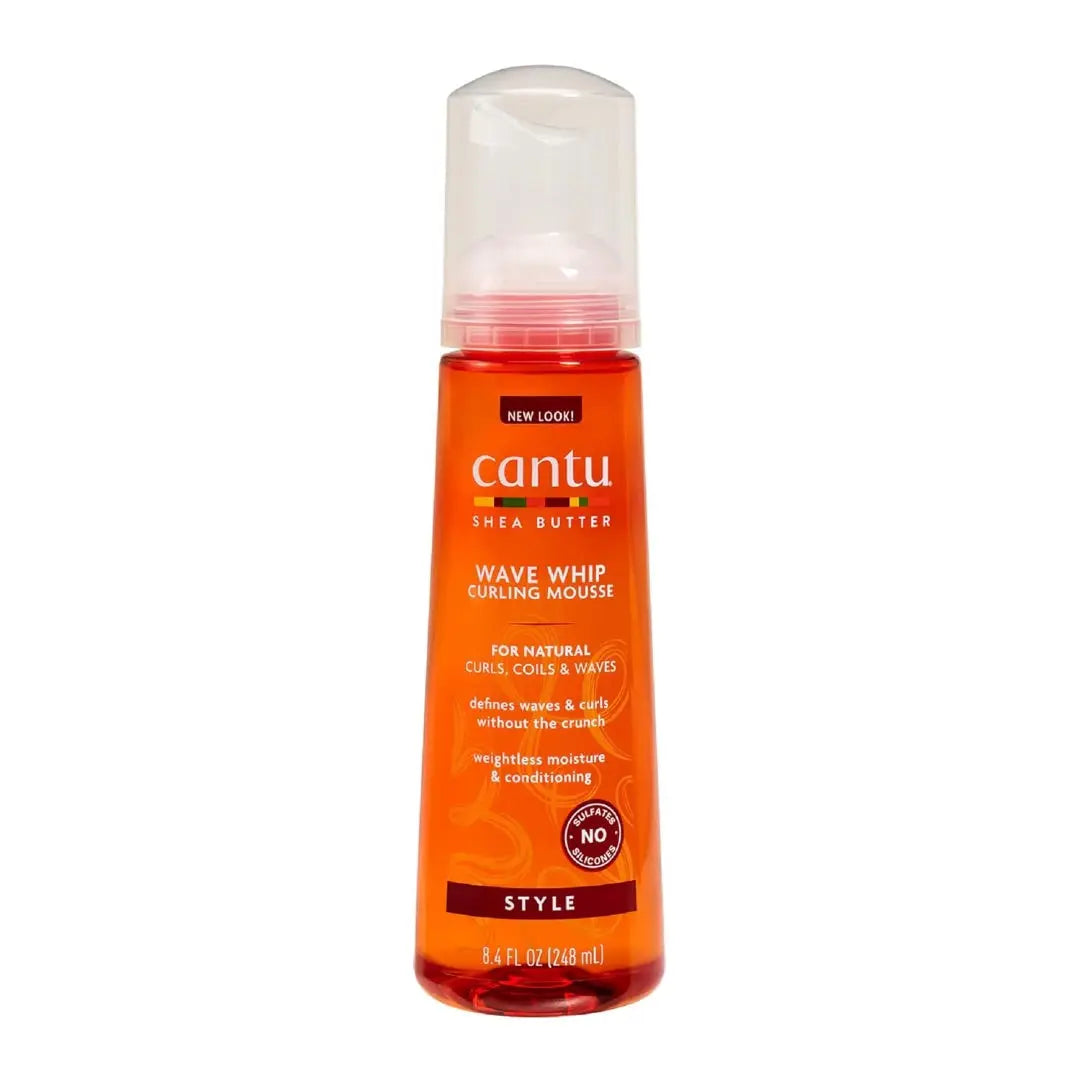 Cantu Wave Whip Curling Mousse - Define & Smooth Natural Curls, 8.4 oz - BUYBARBER.COM