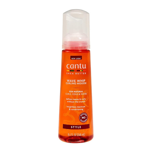 Cantu Wave Whip Curling Mousse - Define & Smooth Natural Curls, 8.4 oz