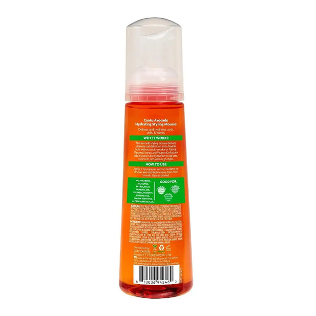 Cantu Avocado Hydrating Mousse 8.4 oz – Curl Definition & Hold Cantu