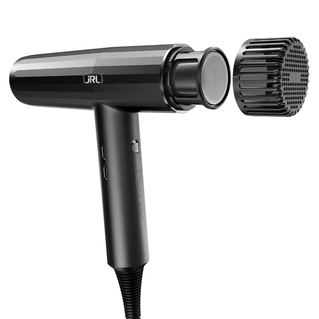 JRL Forte Pro Dryer – Professional Ionic Hair Dryer with Diffuser (Black) JRL