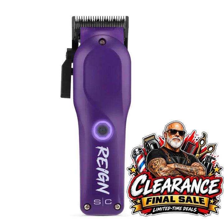 StyleCraft Reign Purple Reign Professional Hair Clipper Digital Brushless Motor Stylecraft