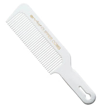 White Andis Taper comb with gold text on a white background