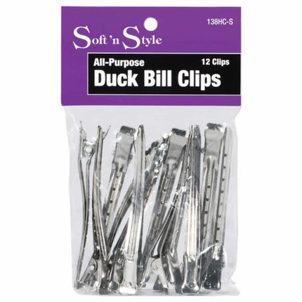 Soft’n Style Duck Bill Clips 3.5" (12 Pack) #138HC-S Stylecraft