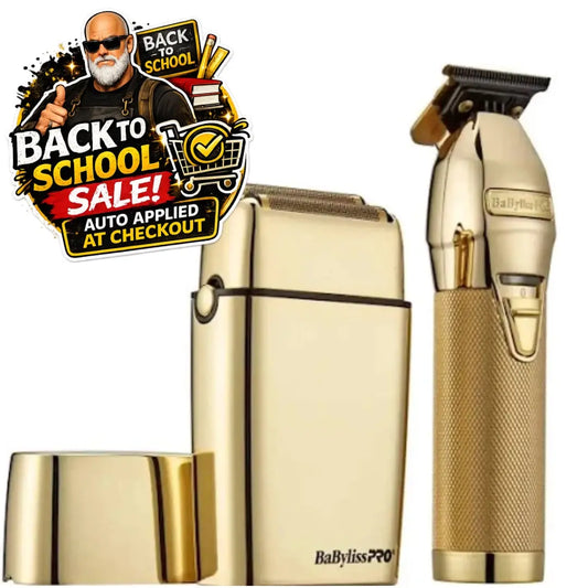 BaBylissPRO LimitedFX Gold Set – Trimmer & Shaver Gift Edition BaByliss