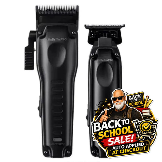 BaBylissPRO LO-PROFX Compact Clipper + Trimmer Set – Limited Edition Matte Black (FX8272PKMB) BaByliss