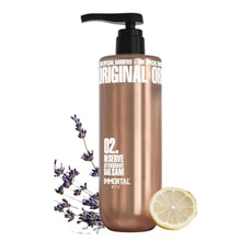 Bottle of Immortal NYC Reserve Alternative Balsam with lavender and lemon on a white background