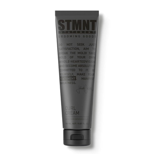 “STMNT Grooming Goods Curl Cream 5.07 oz jar on white background”

