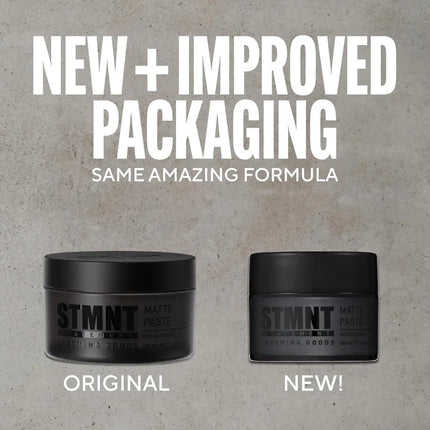 STMNT Matte Paste 3.38 oz — Strong Hold, Super‑Matte, Non‑Greasy - BUYBARBER.COM