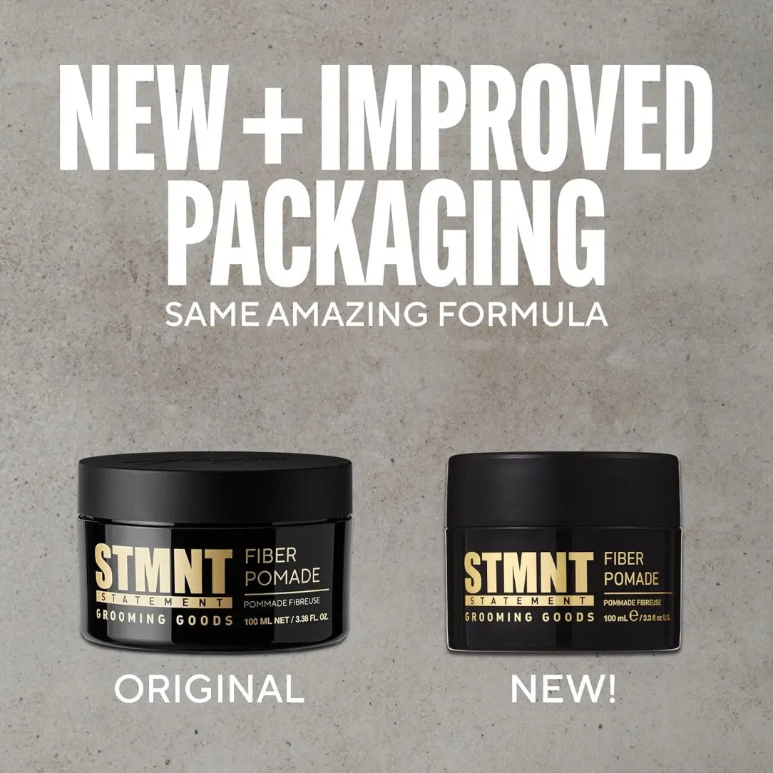 STMNT Grooming Goods Fiber Pomade – Semi-Matte, Strong Control - BUYBARBER.COM