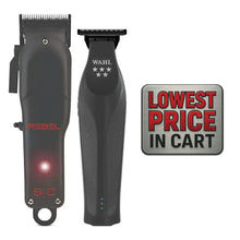 Wahl hair trimmer with 'Rebel' branding on a white background