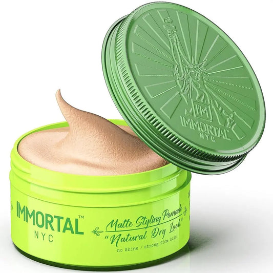 IMMORTAL NYC Dry Matte Styling Pomade – Strong Hold, Matte Finish (150 ml)