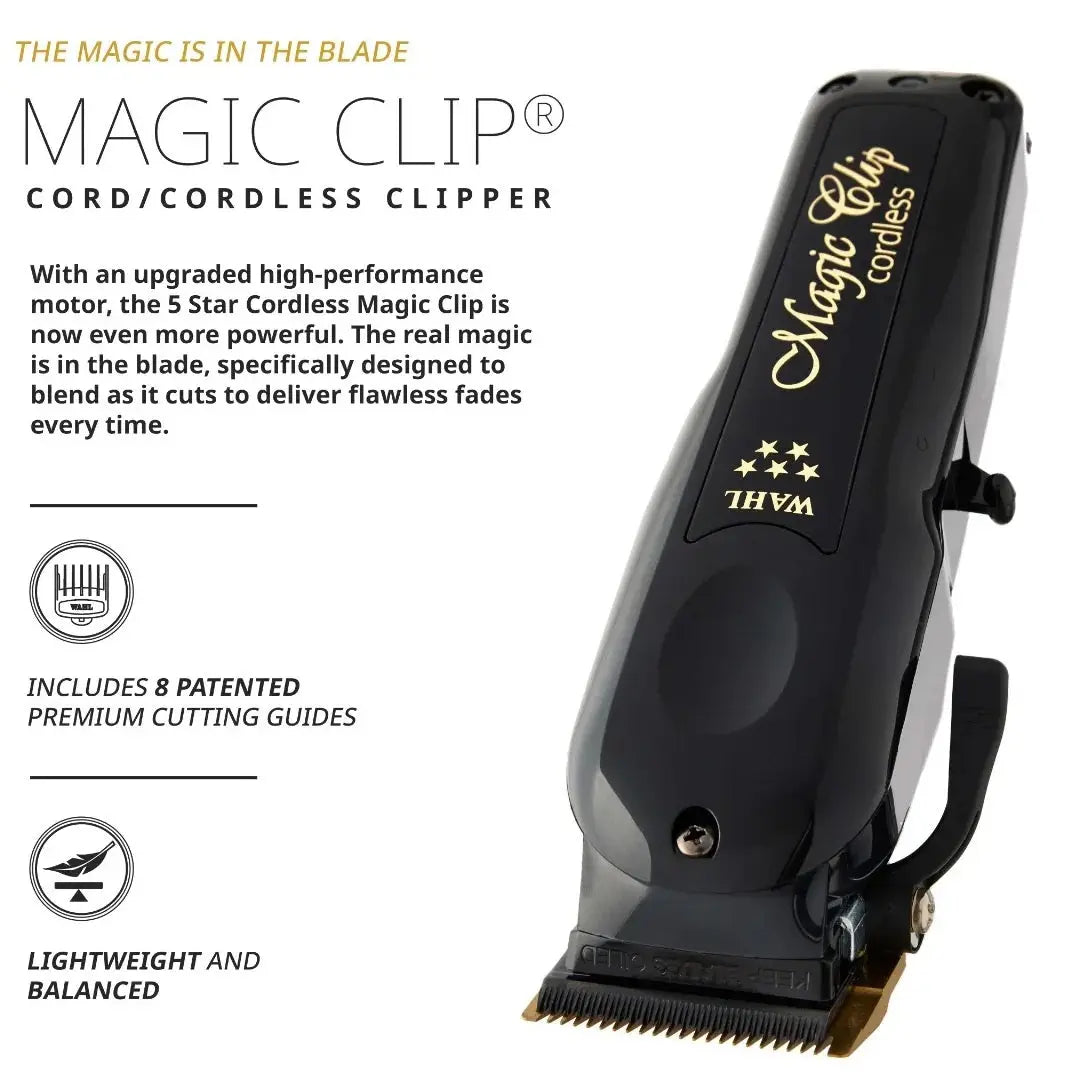 5 Star Black Cord/Cordless Magic Clip | 3026432- Lowest Price in cart Wahl
