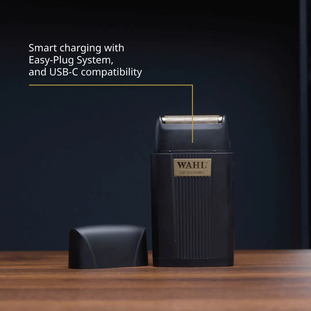 Wahl Professional Micro Power Cordless Single-Foil Shaver – 7 300 RPM, USB-C - BUYBARBER.COM