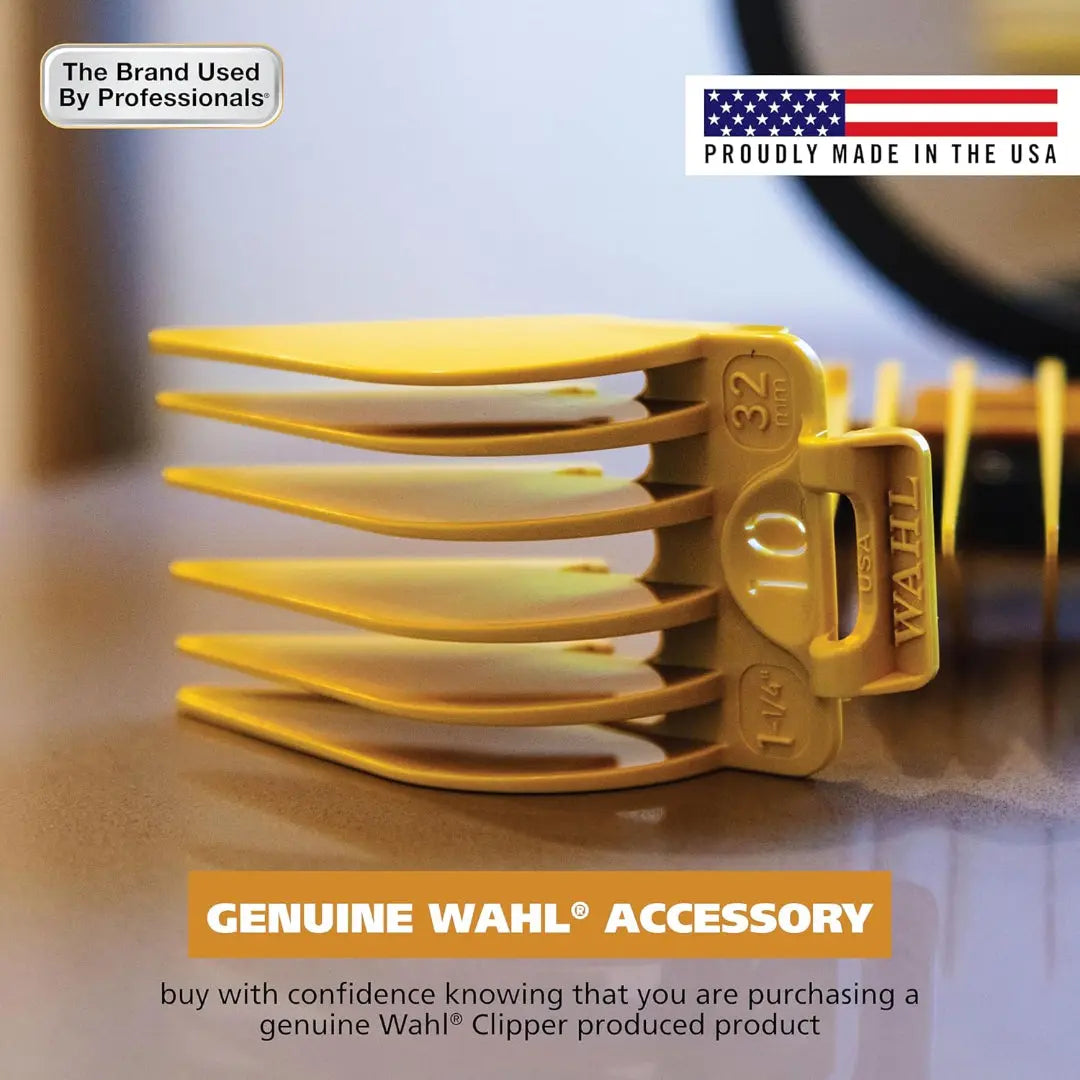 Wahl Secure-Fit Long Hair Guard Set – Sizes 10 (1 ¼″) & 12 (1 ½″) - BUYBARBER.COM