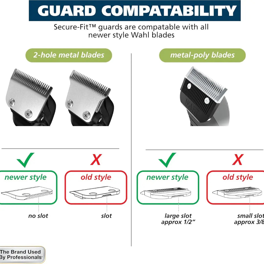 Wahl Secure-Fit Long Hair Guard Set – Sizes 10 (1 ¼″) & 12 (1 ½″) - BUYBARBER.COM