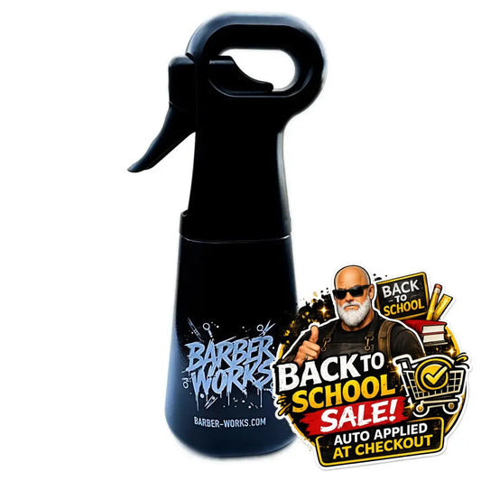 Barber Works Continuous Mist Sprayer – 300ml Black | Premium Quality Barber Works