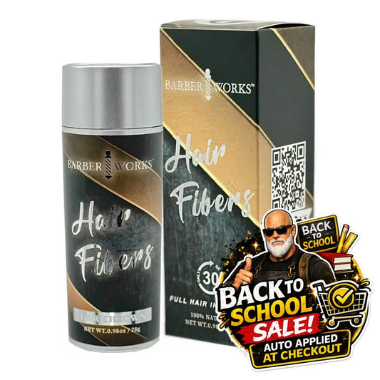Barber Works Hair Fibers Dark Brown (28g) | Instant Thicker Look for Men & Women Barber Works