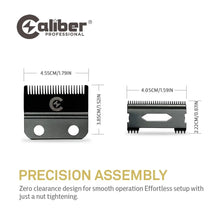 Caliber DLC Fade Blades | Japanese 440C Steel for .50 Cal Clippers - BUYBARBER.COM