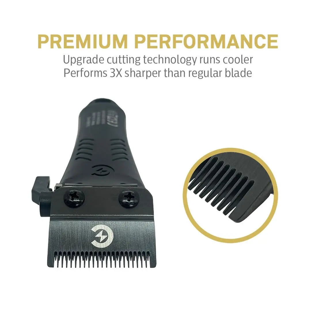 Caliber DLC Fade Blades | Japanese 440C Steel for .50 Cal Clippers - BUYBARBER.COM