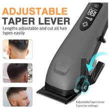 Caliber Focus Hair Clipper | Brushless 7 500 RPM, LCD, 8 Guards - BUYBARBER.COM
