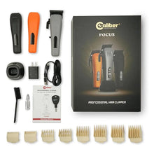 Caliber Focus Hair Clipper | Brushless 7 500 RPM, LCD, 8 Guards - BUYBARBER.COM
