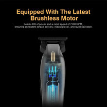 Caliber Laser Trimmer | 7 500 RPM Brushless, DLC Blades, 3-Hr Battery - BUYBARBER.COM