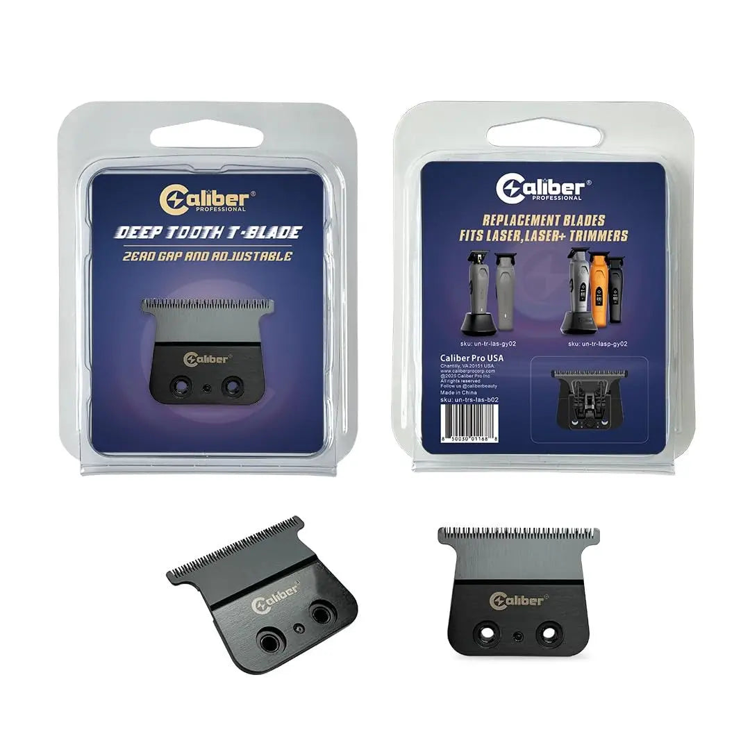 Caliber Laser Trimmer DLC Deep-Tooth T-Blade Replacement Set - BUYBARBER.COM