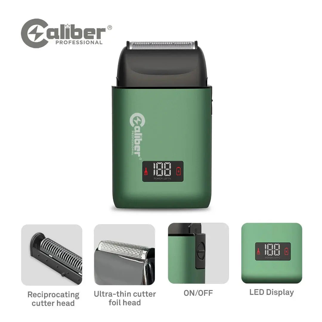 Caliber Solo Professional Electric Shaver | Metal Shell, LCD, IPX4 - BUYBARBER.COM