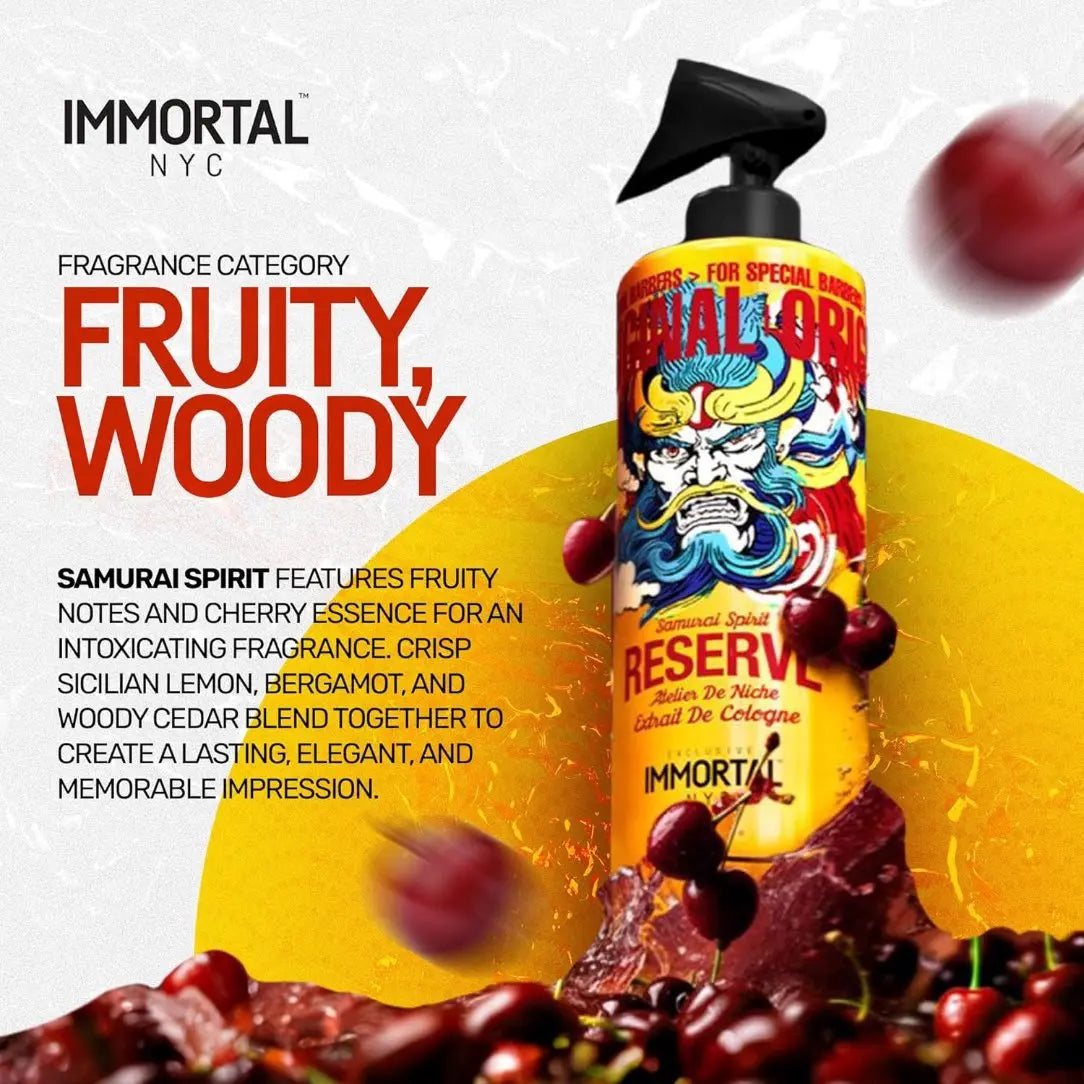 IMMORTAL NYC Reserve Cologne Aftershave - EXTRAIT | Samurai-Inspired Fragrance IMMORTAL NYC