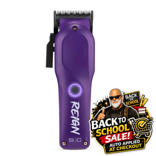 Purple Reign Professional Hair Clipper Digital Brushless Motor Stylecraft