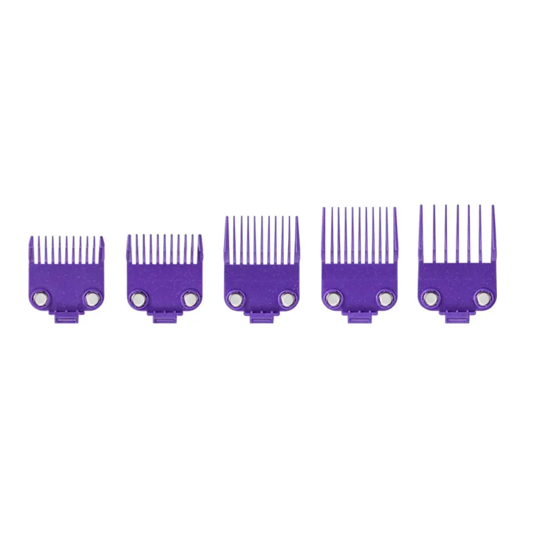 Andis 560997 OG Master Dual Magnet Clipper Guard Set - 5-Pack, Purple - BUYBARBER.COM
