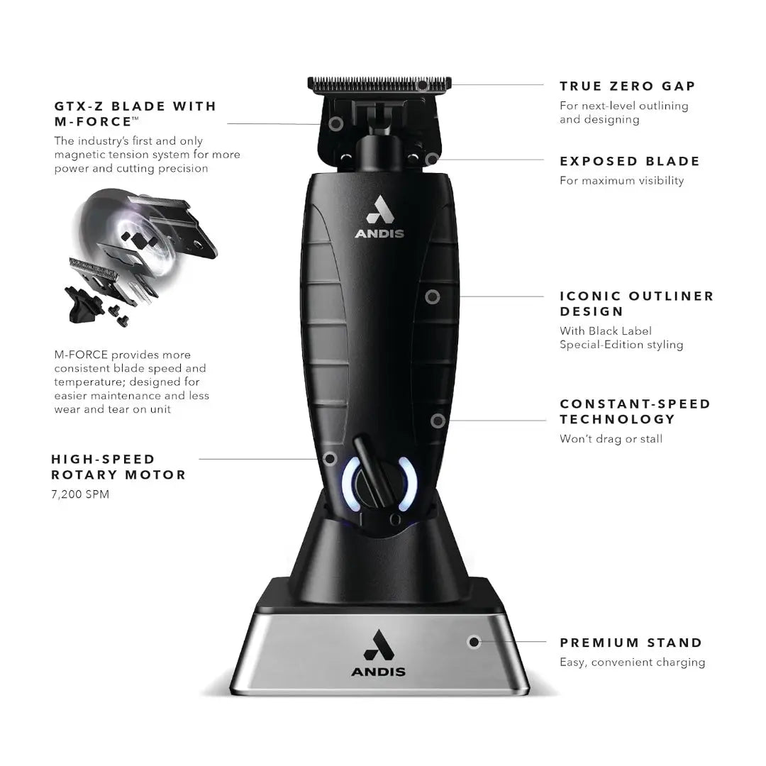 Andis GTX-EXO Black Label Special Edition Trimmer | Professional Cordless Trimmer - BUYBARBER.COM