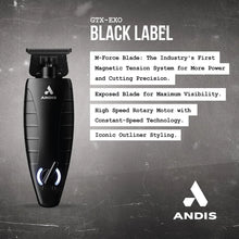 Andis GTX-EXO Black Label Special Edition Trimmer | Professional Cordless Trimmer - BUYBARBER.COM