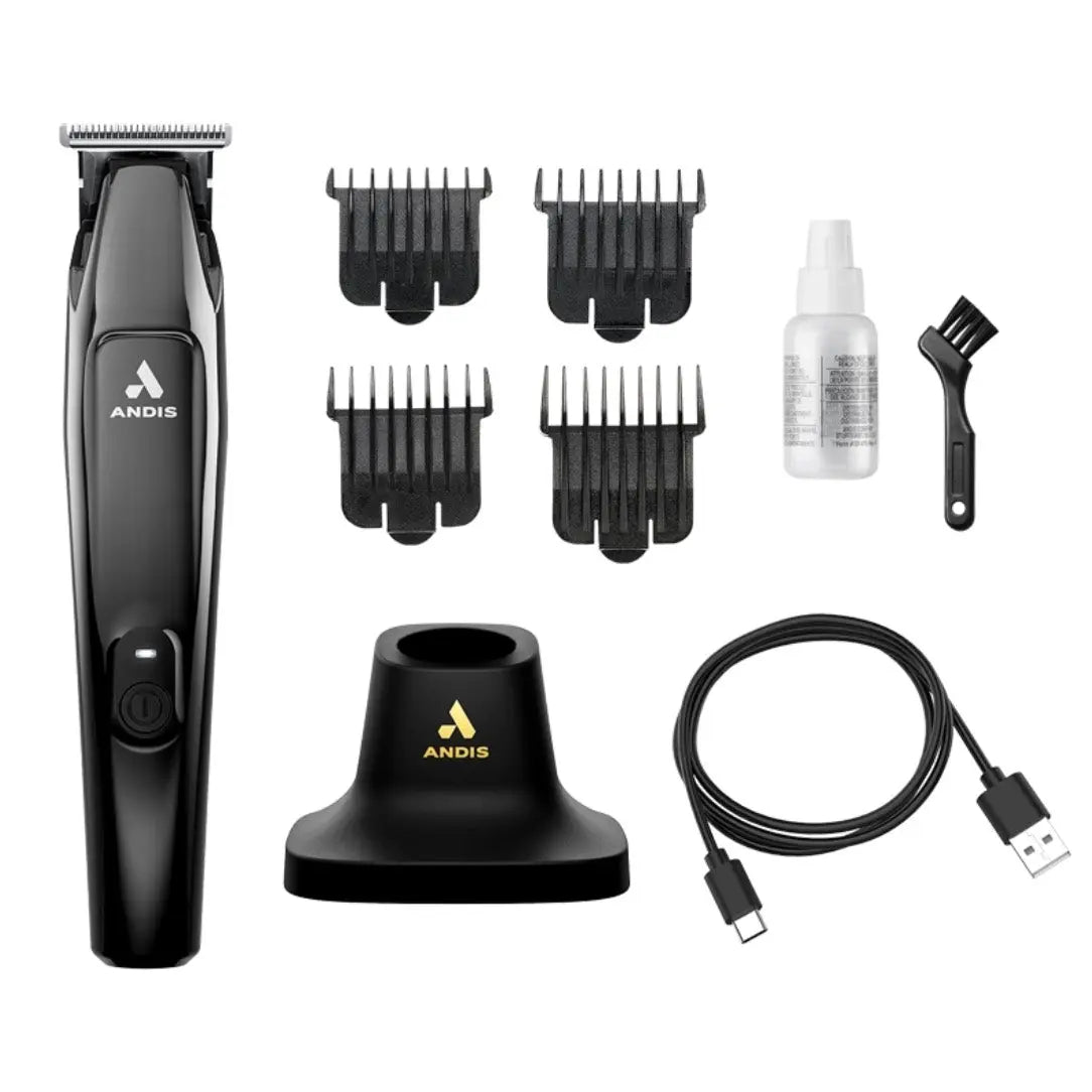 Andis Slimline Pro II Trimmer – Black Chrome, USB-C, 7,000 SPM Andis